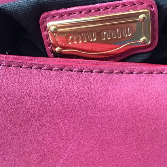Miu Miu Miu clutch smooth antique leather deliberately stained to look old - Picture 13 of 16